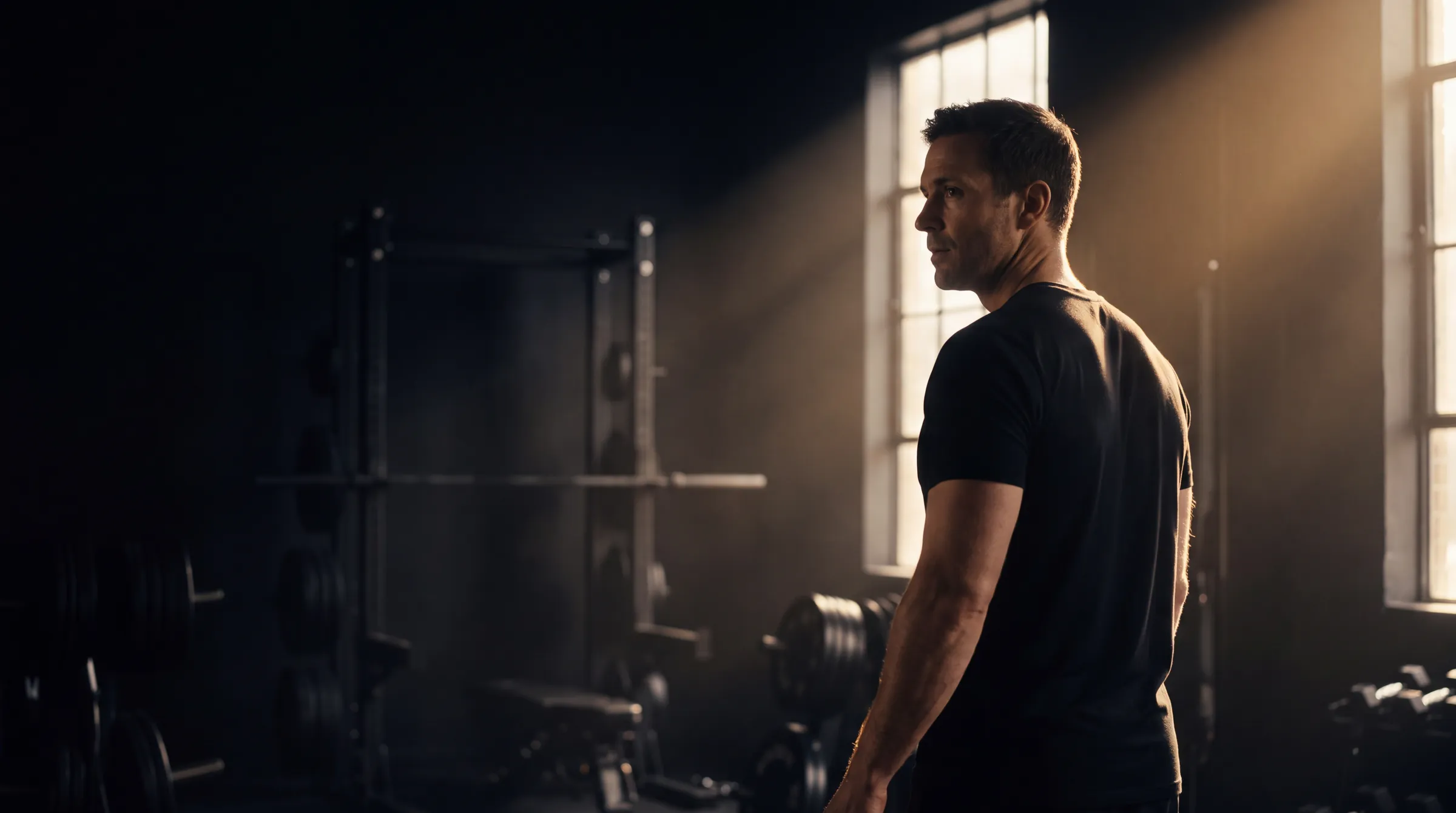 Trainingsbereich mit Hanteln